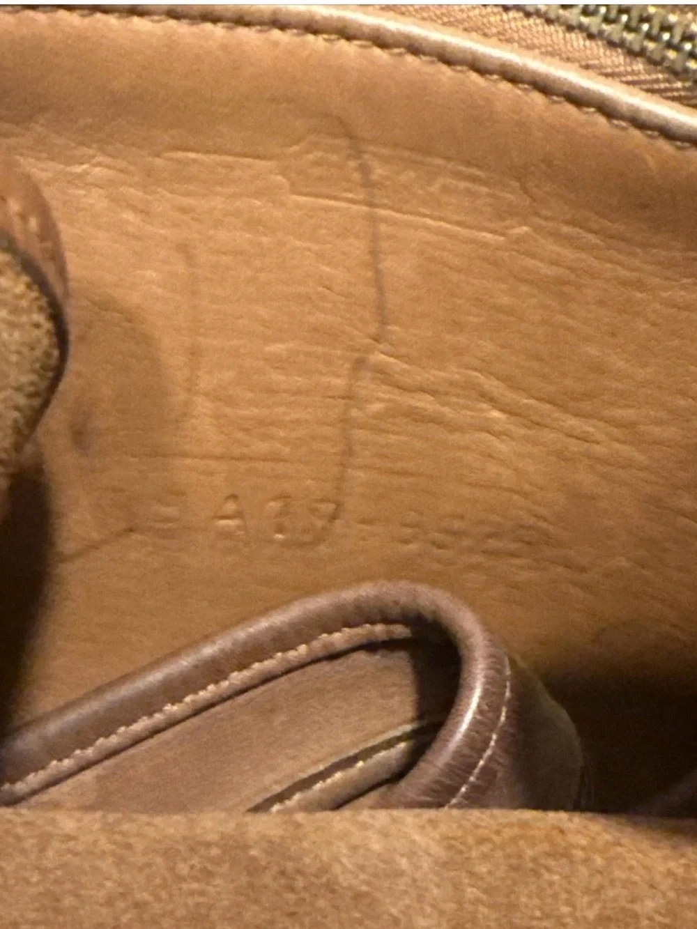 Coach Tan Leather Turn-Lock Crossbody Bag
